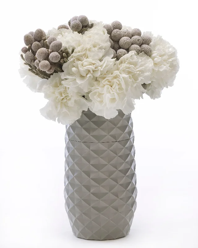 The Amaranth Vase in Cool Grey - 7.5"