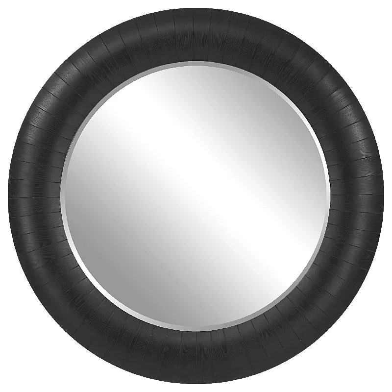 Uttermost 09855 Stockade Dark Round Mirror