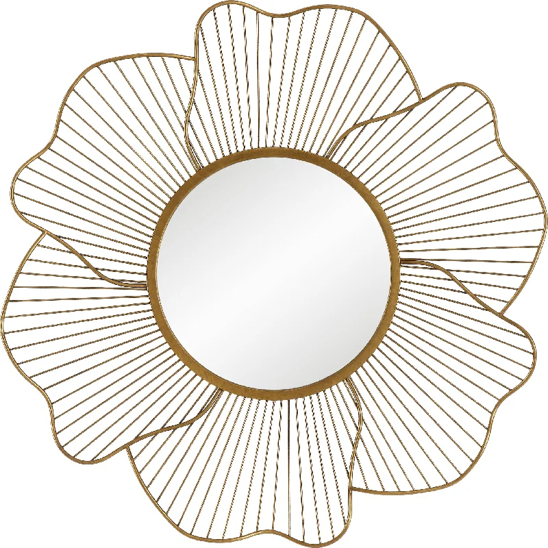 Uttermost 9912 Blossom Gold Floral Mirror