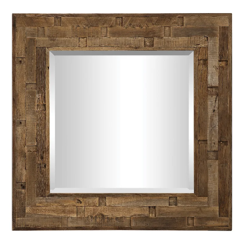 Uttermost 09536 Emelin Wood Square Mirror