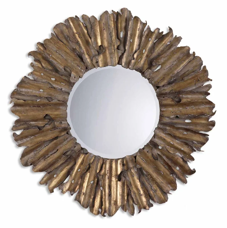 Uttermost 12742 B Hemani Antique Gold Mirror