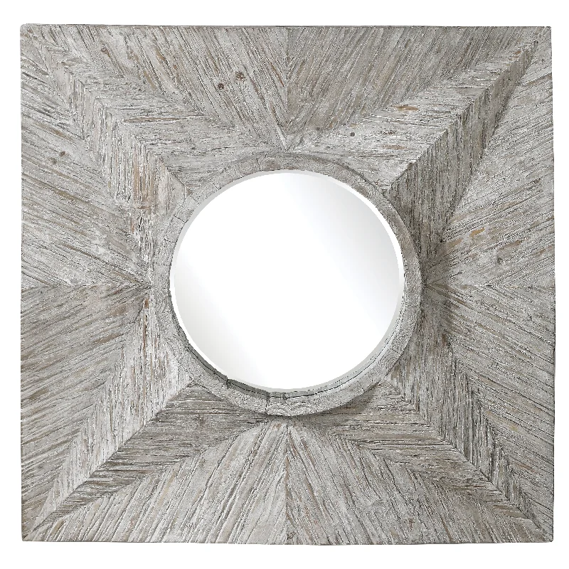 Uttermost 09574 Huntington Light Gray Square Mirror