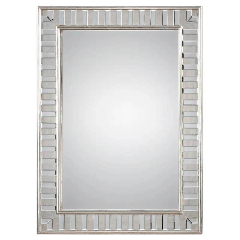 Uttermost 09046 Lanester Silver Leaf Mirror