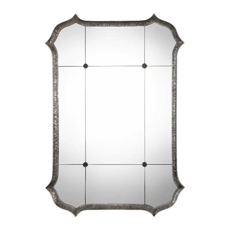 Uttermost 09282 Lesina Hammered Silver Mirror