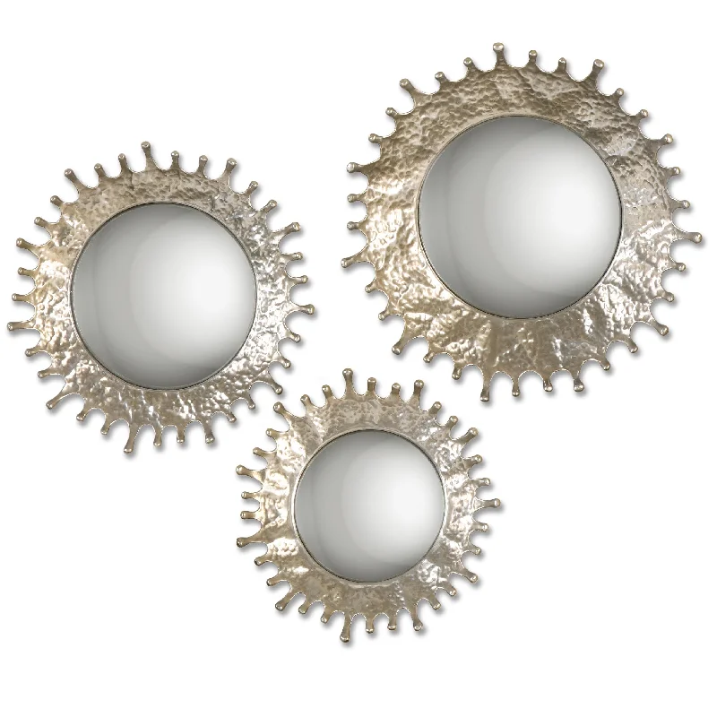 Uttermost 12903 Rain Splash Round Mirrors, S/3